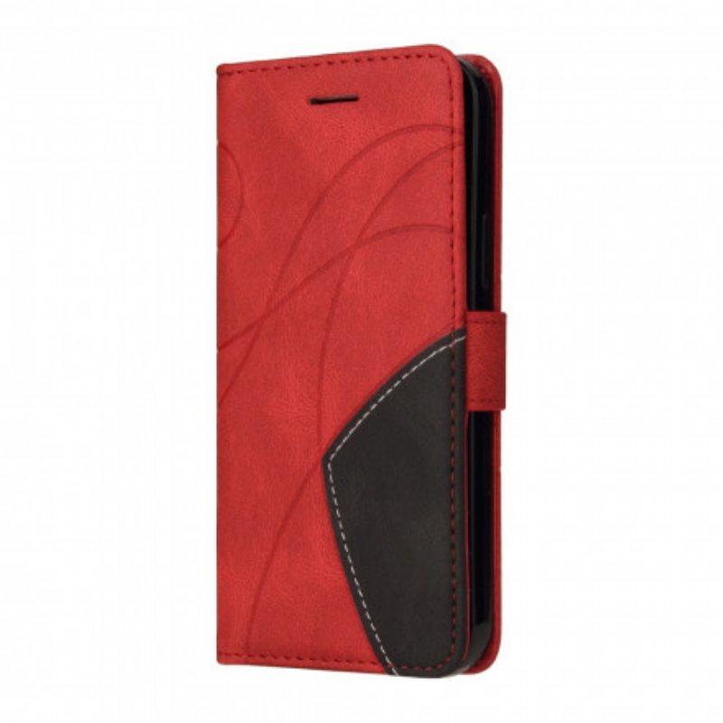 Kotelot Oppo A94 5G Kaksisävyinen Signature Faux Leather