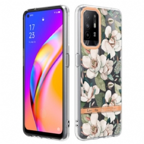 Kuori Oppo A94 5G Pionien Kukkia