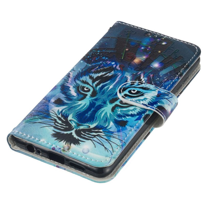 Kotelot Samsung Galaxy S24 Fe Wolf Print Strap Suojakuori