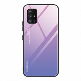 Case Samsung Galaxy A71 5G Karkaistu Lasi Ole Oma Itsesi