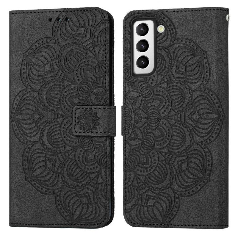 Flip Case Samsung Galaxy S23 Plus 5G Suojaketju Kuori Strappy Mandala