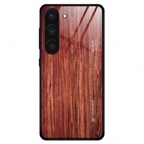 Kuori Samsung Galaxy S23 Plus 5G Wood Design Karkaistu Lasi