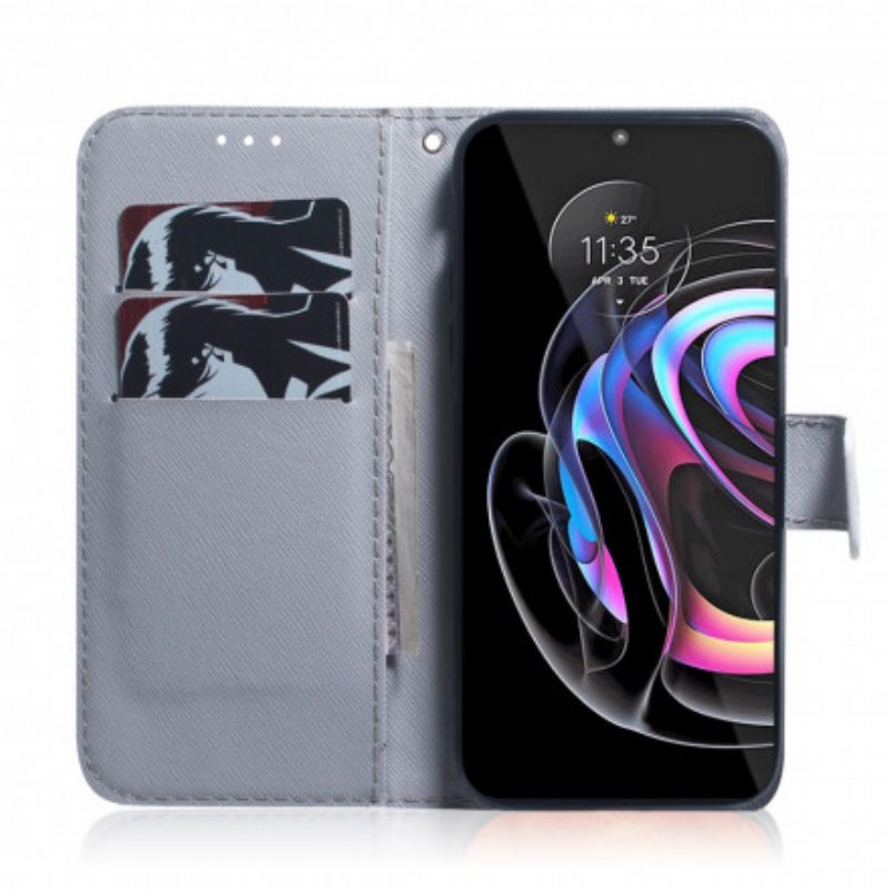 Flip Case Motorola Edge 20 Pro Koiran Ilme