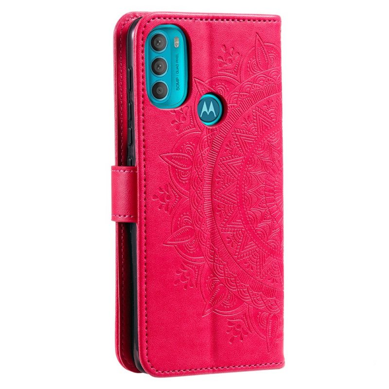 Kotelot Moto G71 5G Auringon Mandala