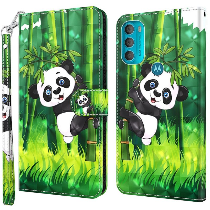 Kotelot Moto G71 5G Panda Ja Bambu