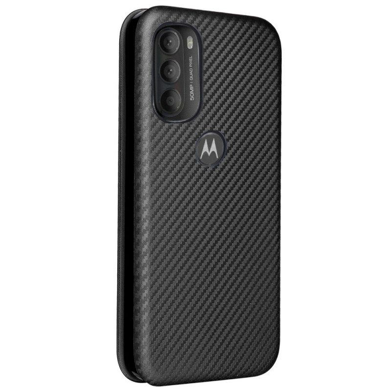 Puhelinkuoret Moto G71 5G Kotelot Flip Värillinen Hiilisilikoni