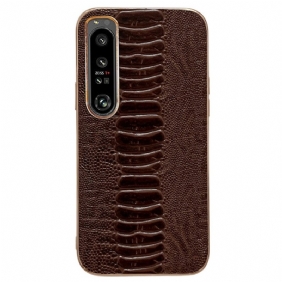 Case Sony Xperia 5 IV Crocodile Style Aitoa Nahkaa