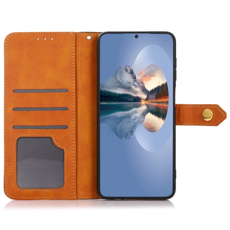 Flip Case Sony Xperia 5 IV Kultainen Lukko Khazneh