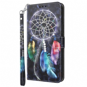 Flip Case Sony Xperia 5 IV Suojaketju Kuori Hihna Dream Catcher