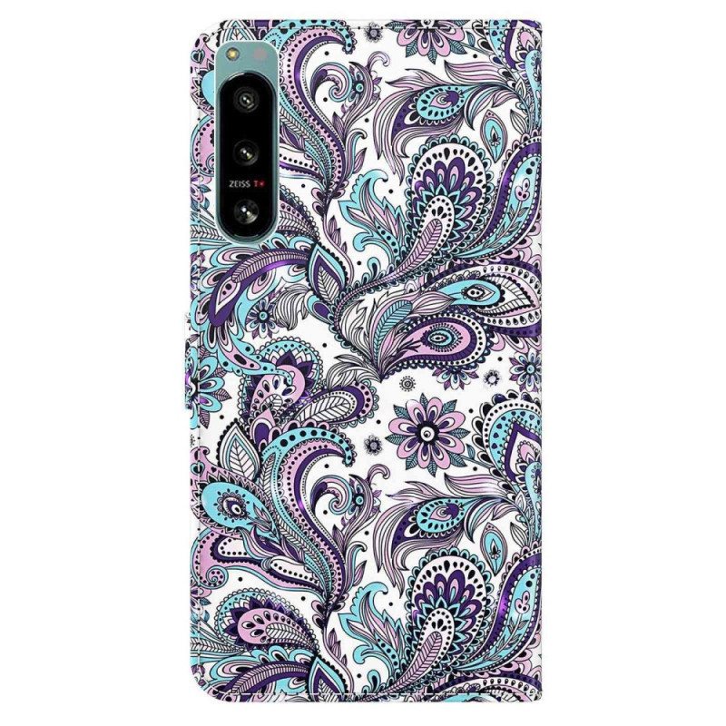 Kotelot Sony Xperia 5 IV Suojaketju Kuori Strappy Paisley -kuvio