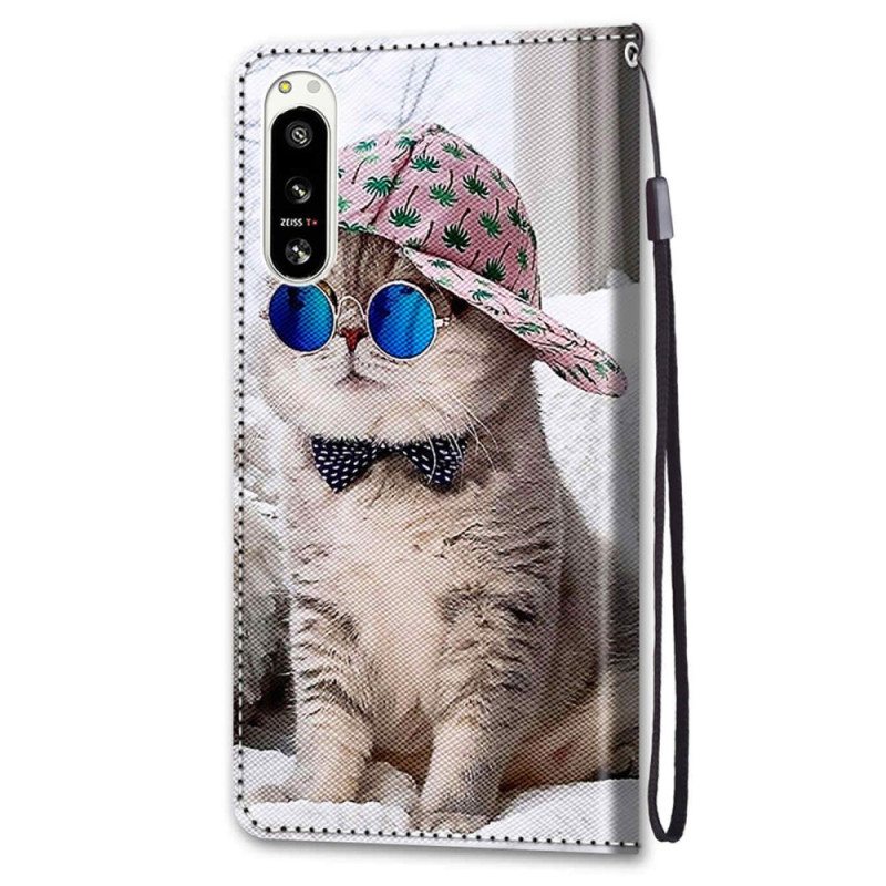 Kotelot Sony Xperia 5 IV Suojaketju Kuori Yo Cat Hihnalla