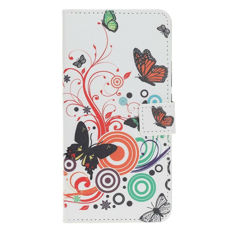 Flip Case Huawei P Smart S Perhosia Ja Kukkia