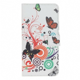 Flip Case Huawei P Smart S Perhosia Ja Kukkia