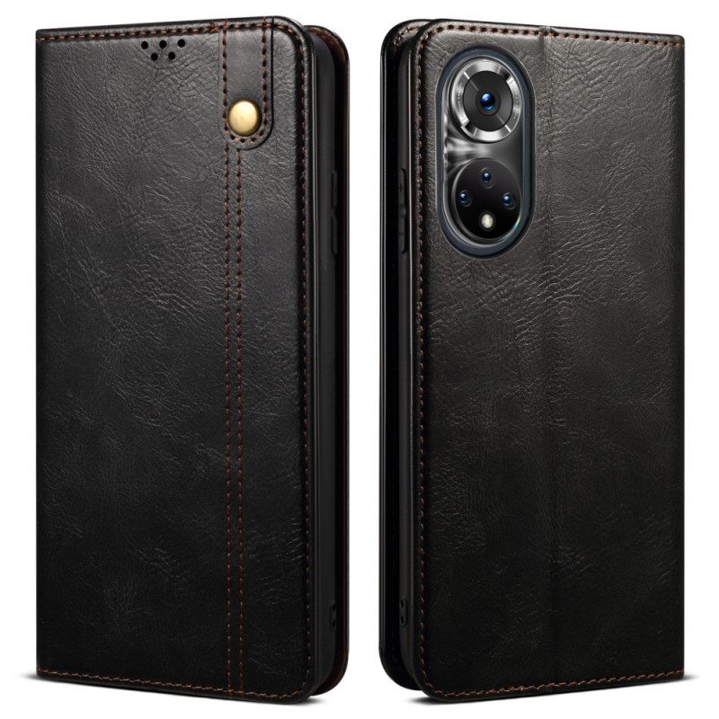 Puhelinkuoret Honor 50 Pro Kotelot Flip Pro Waxed Faux Leather