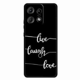 Kuori Motorola Edge 50 Pro Live Laugh Love