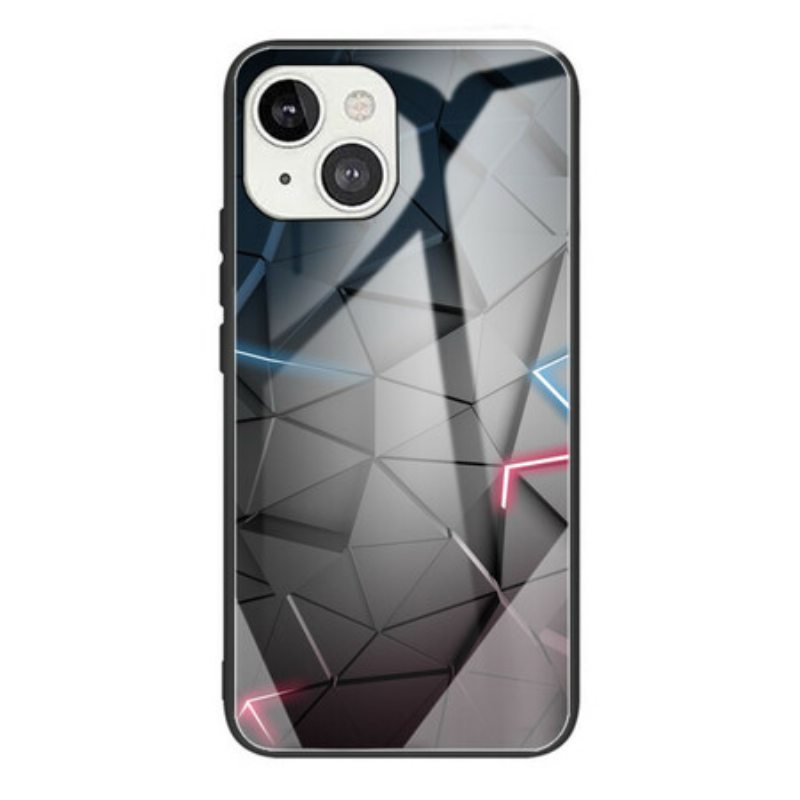 Case iPhone 13 Mini Karkaistu Lasi Geometria