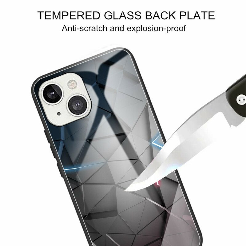 Case iPhone 13 Mini Karkaistu Lasi Geometria