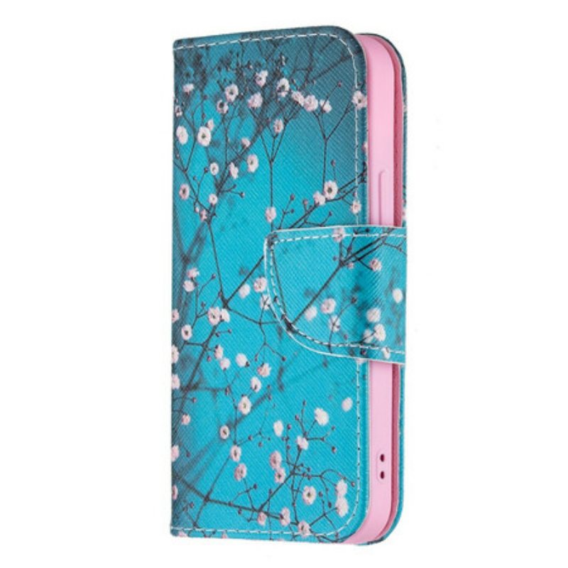 Flip Case iPhone 13 Mini Kukkiva Oksa