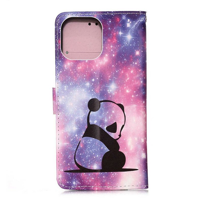 Flip Case iPhone 13 Mini Panda Galaxy