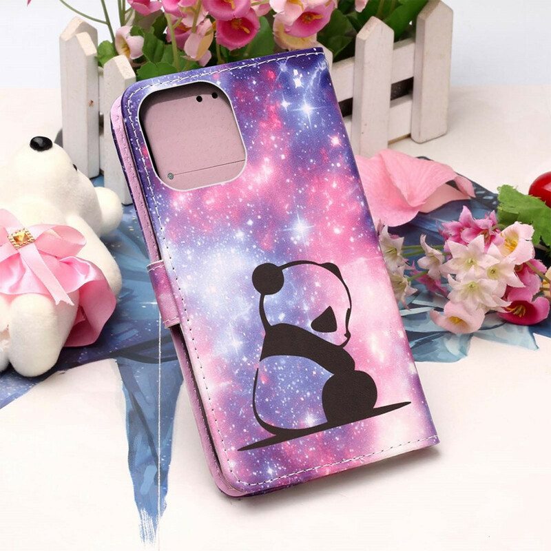 Flip Case iPhone 13 Mini Panda Galaxy