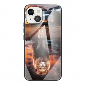 Kuori iPhone 13 Mini Lion Cub's Dream Karkaistu Lasi