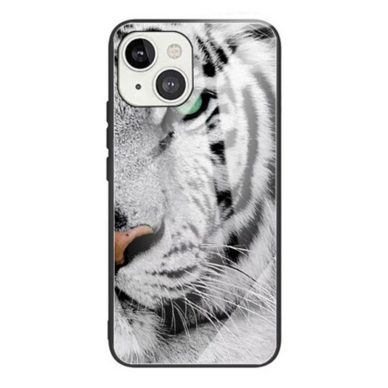 Kuori iPhone 13 Mini Tiger Karkaistu Lasi