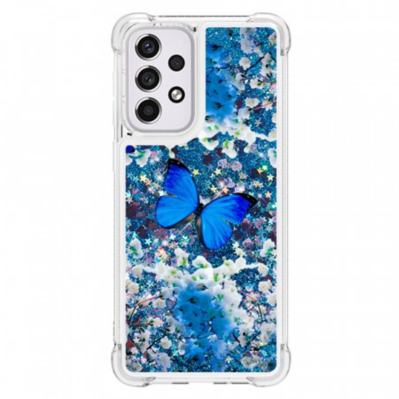 Case Samsung Galaxy A33 5G Glitter Blue Perhoset