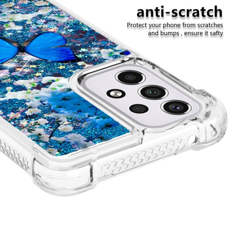 Case Samsung Galaxy A33 5G Glitter Blue Perhoset