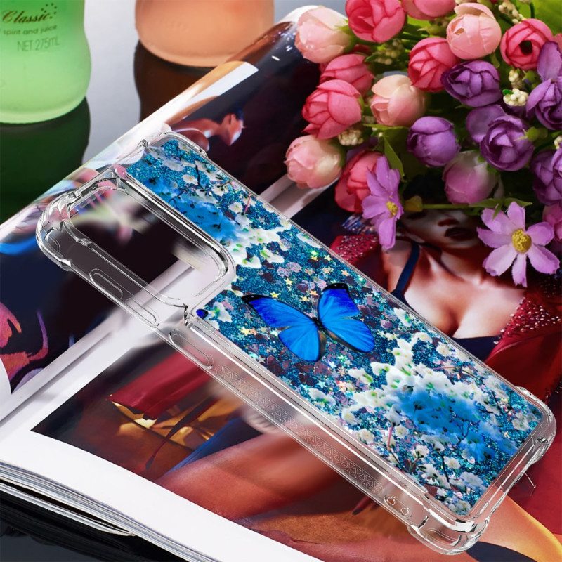 Case Samsung Galaxy A33 5G Glitter Blue Perhoset