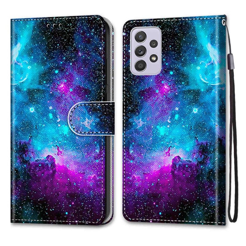 Flip Case Samsung Galaxy A33 5G Kosminen Taivas