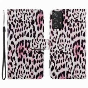 Flip Case Samsung Galaxy A33 5G Leopardi Kuvio