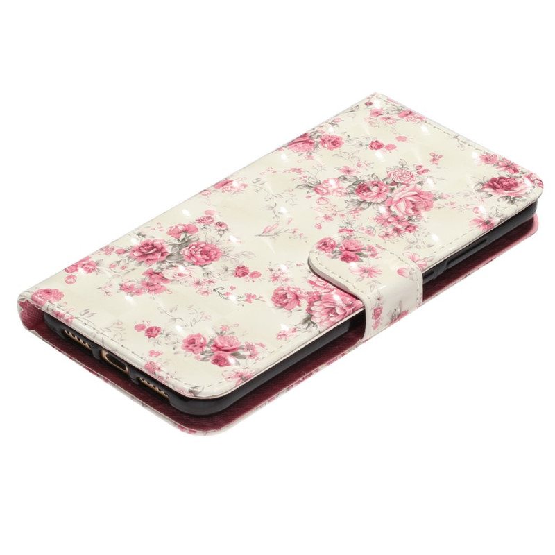 Kotelot Samsung Galaxy A33 5G Suojaketju Kuori Hihna Liberty Flowers