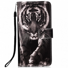 Kotelot Samsung Galaxy A33 5G Suojaketju Kuori Strappy Night Tiger