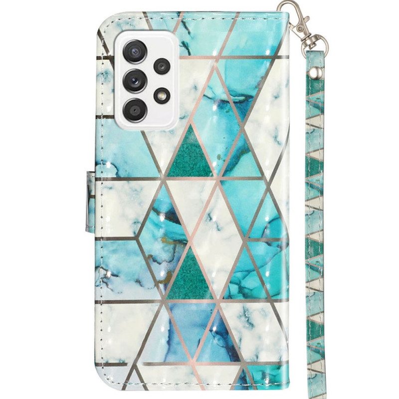 Kotelot Samsung Galaxy A33 5G Suojaketju Kuori Strip Marble