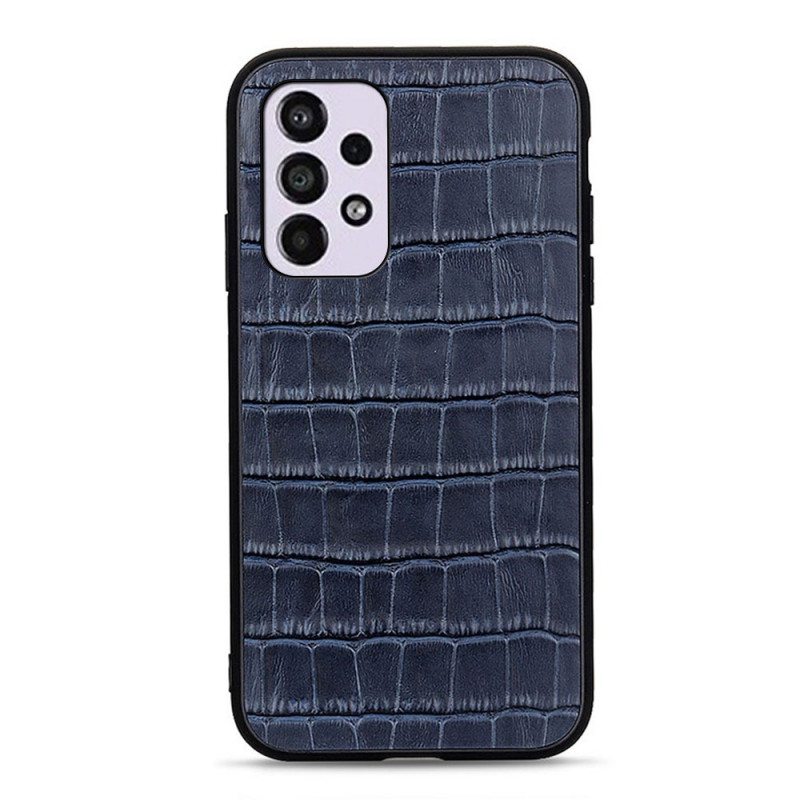 Kuori Samsung Galaxy A33 5G Aito Crocodile Texture -nahka