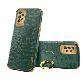 Kuori Samsung Galaxy A33 5G Crocodile Skin Effect Ring-support