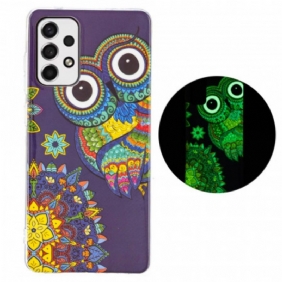 Kuori Samsung Galaxy A33 5G Fluoresoiva Pöllön Mandala