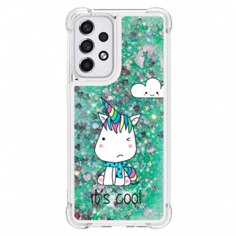 Kuori Samsung Galaxy A33 5G Glitter Unicorn