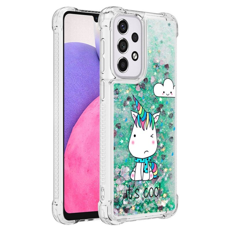 Kuori Samsung Galaxy A33 5G Glitter Unicorn