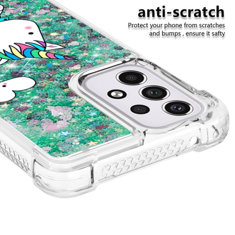 Kuori Samsung Galaxy A33 5G Glitter Unicorn