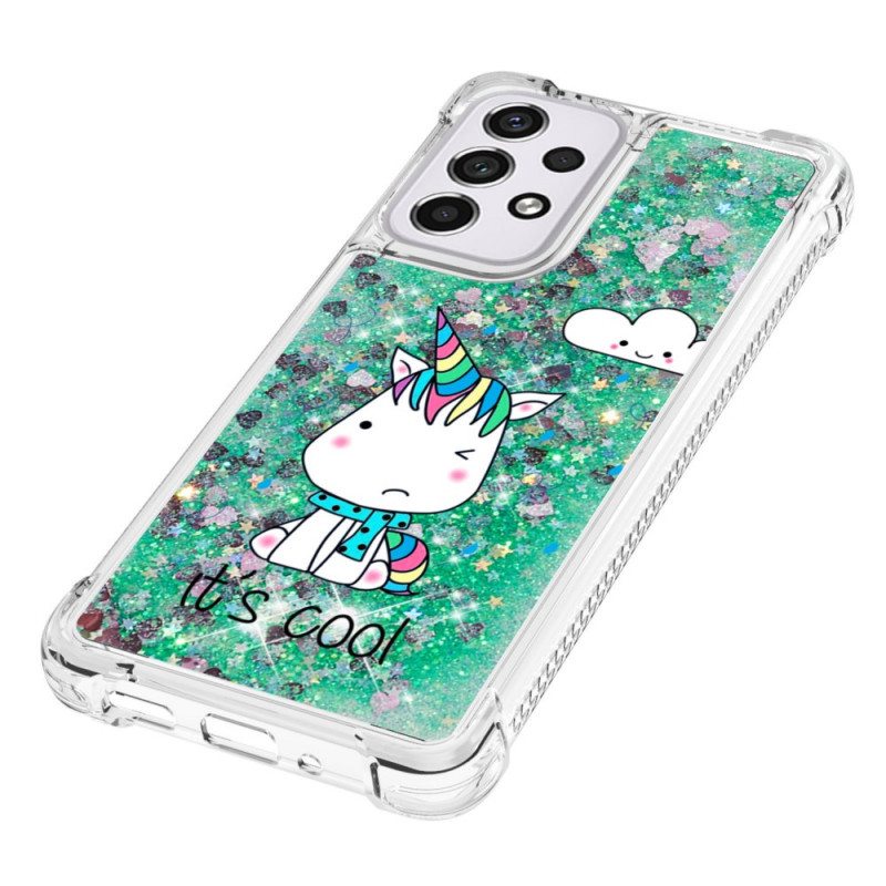 Kuori Samsung Galaxy A33 5G Glitter Unicorn