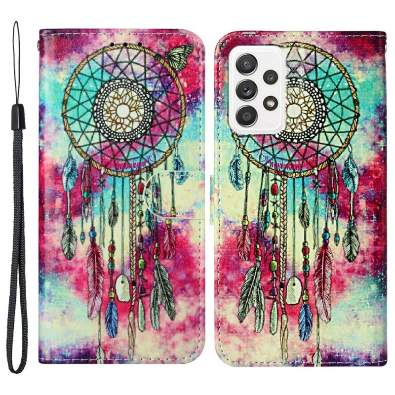 Nahkakotelo Samsung Galaxy A33 5G Dreamcatcher -tyyli