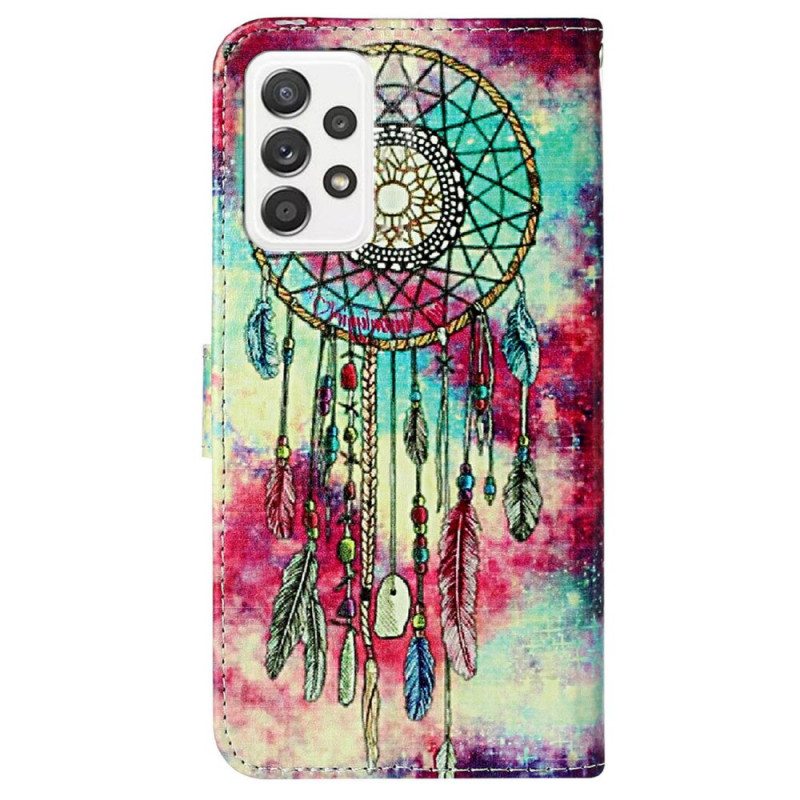 Nahkakotelo Samsung Galaxy A33 5G Dreamcatcher -tyyli