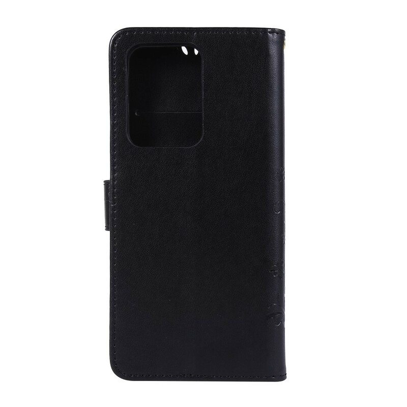 Flip Case Samsung Galaxy S20 Ultra Perhosia Tuulessa