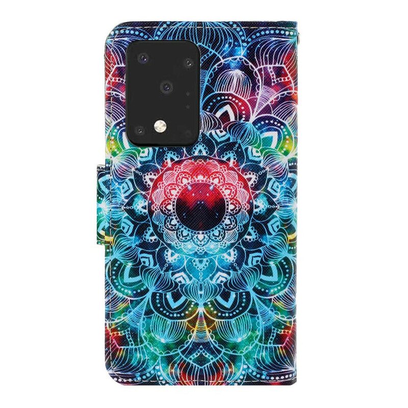 Kotelot Samsung Galaxy S20 Ultra Suojaketju Kuori Näyttävä Strappy Mandala