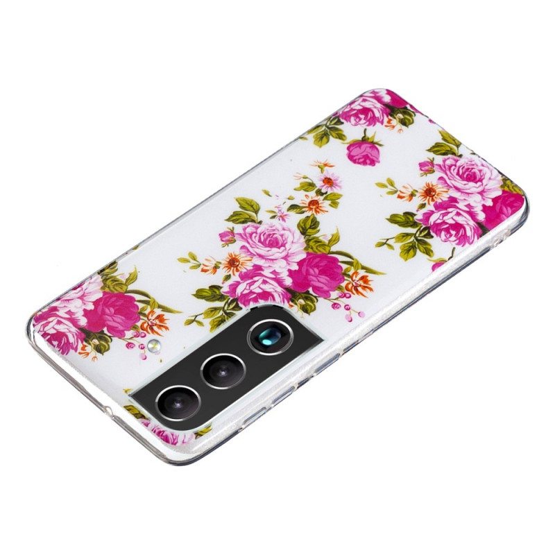 Case Samsung Galaxy S22 5G Fluoresoivat Liberty Flowers