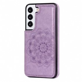 Case Samsung Galaxy S22 5G Mandala Print -korttikotelo