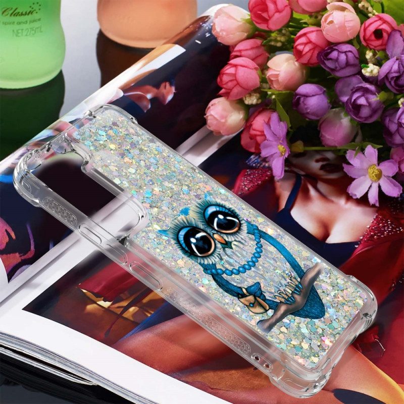 Kuori Samsung Galaxy S22 5G Neiti Owl Sequins