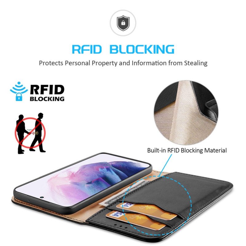 Puhelinkuoret Samsung Galaxy S22 5G Kotelot Flip Rfid Dux Ducis