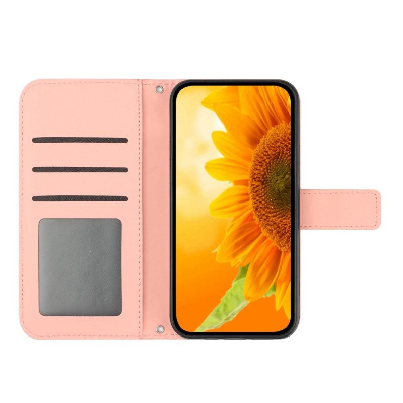 Kotelot Oppo Reno 8 Lite Auringonkukkainen Olkahihna